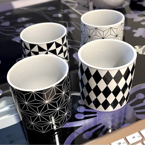 3 Inch Geometric Succulent Planter Pots with Drainage and Bamboo Tray - Picture 3 of 11